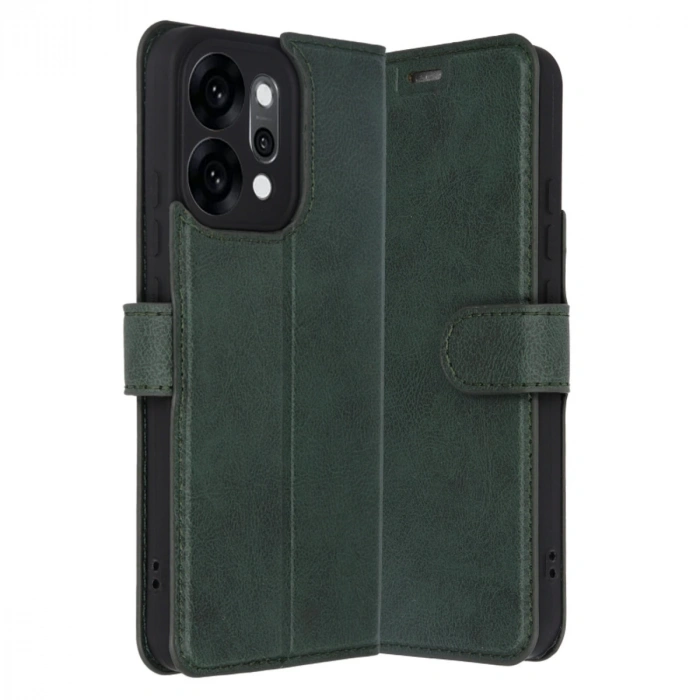 Oppo Reno 14 Trend S Plus Kapaklı Kılıf - Yeşil