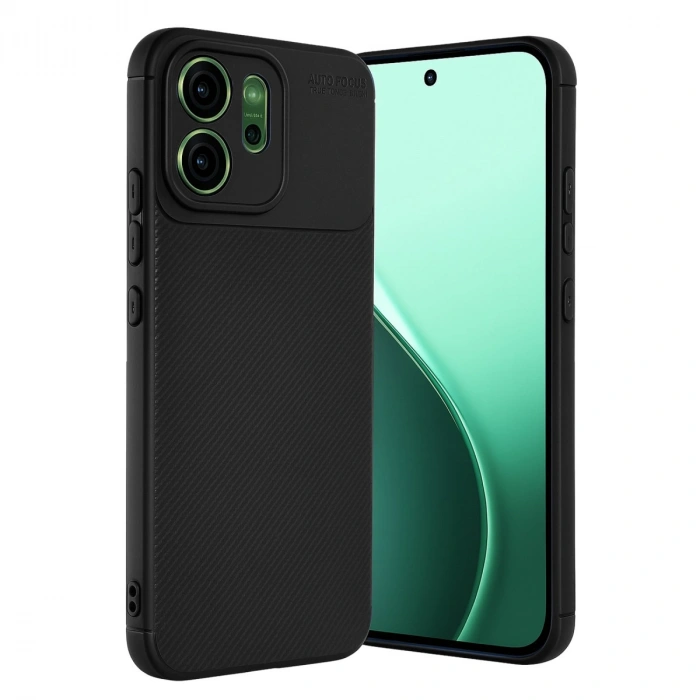 Oppo Reno 14f Auto Focus Karbon Kapak - Siyah