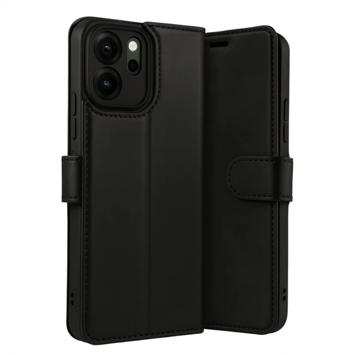 Oppo Reno 14f Trend S Plus Kapaklı Kılıf - Siyah