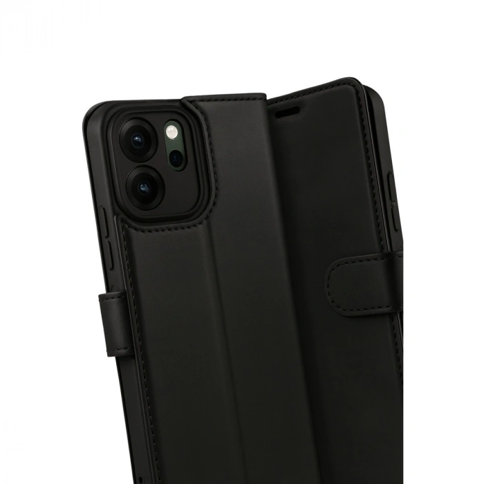 Oppo Reno 14f Trend S Plus Kapaklı Kılıf - Siyah