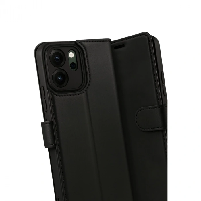 Oppo Reno 14f Trend S Plus Kapaklı Kılıf - Siyah