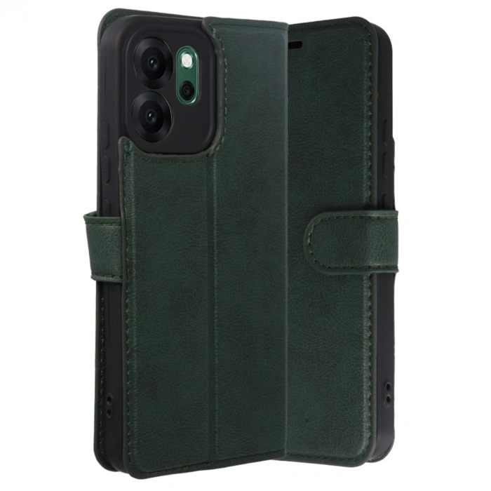 Oppo Reno 14f Trend S Plus Kapaklı Kılıf - Yeşil