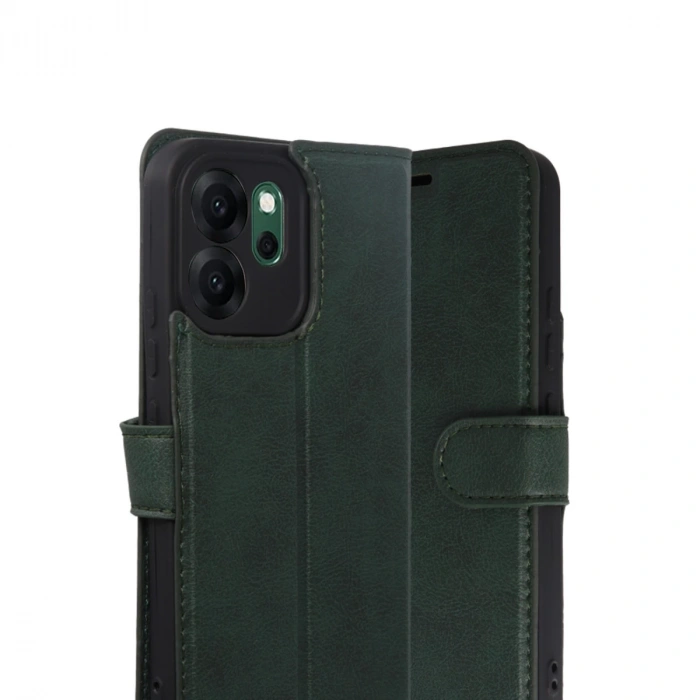 Oppo Reno 14f Trend S Plus Kapaklı Kılıf - Yeşil