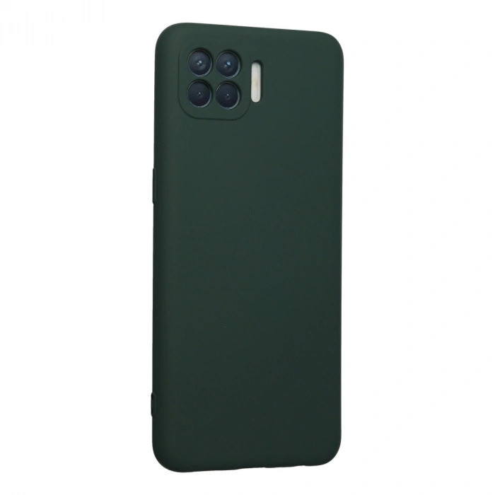 Oppo Reno 4 Lite Kılıf Nano İçi Kadife Silikon - Koyu Yeşil