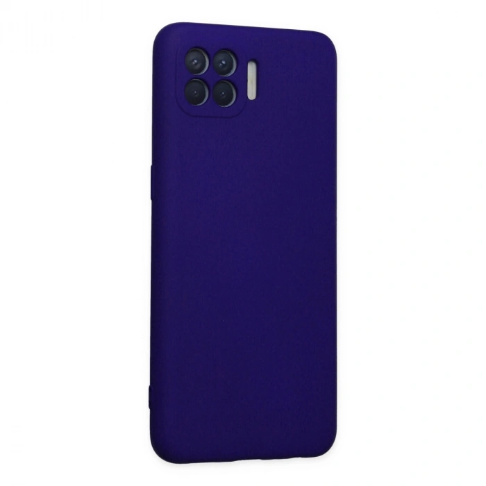 Oppo Reno 4 Lite Kılıf Nano İçi Kadife Silikon - Mor