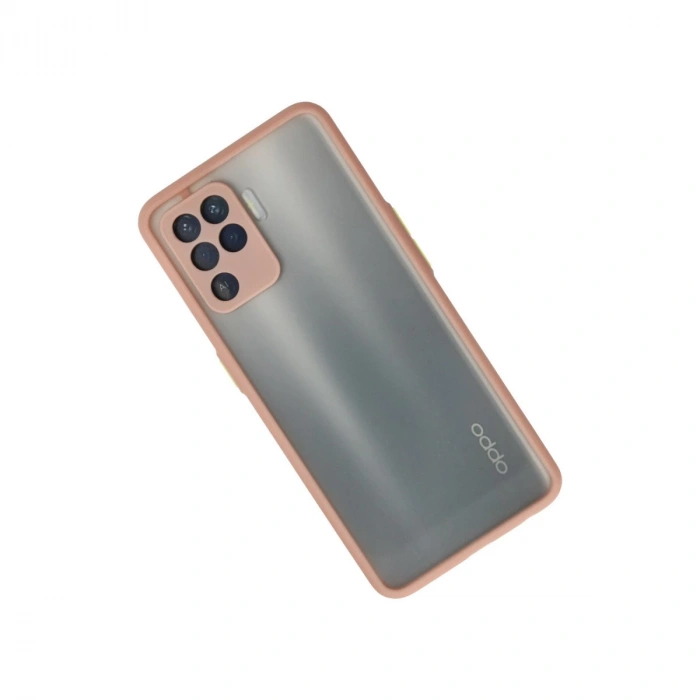Oppo Reno 5 Lite Kılıf Montreal Silikon Kapak - Pembe