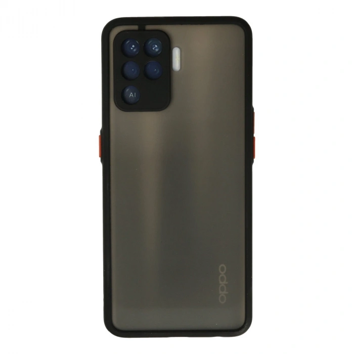 Oppo Reno 5 Lite Kılıf Montreal Silikon Kapak - Siyah