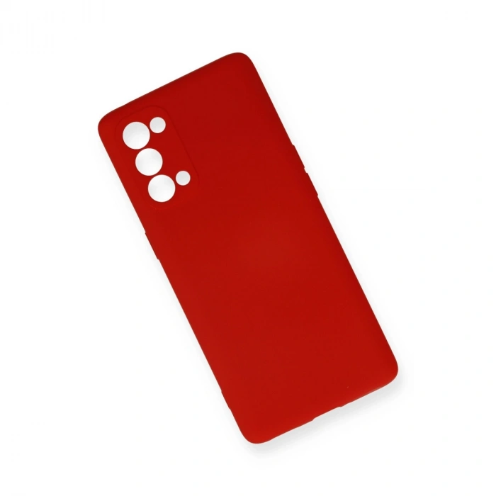 Oppo Reno 5 Pro Kılıf Nano İçi Kadife Silikon - Kırmızı