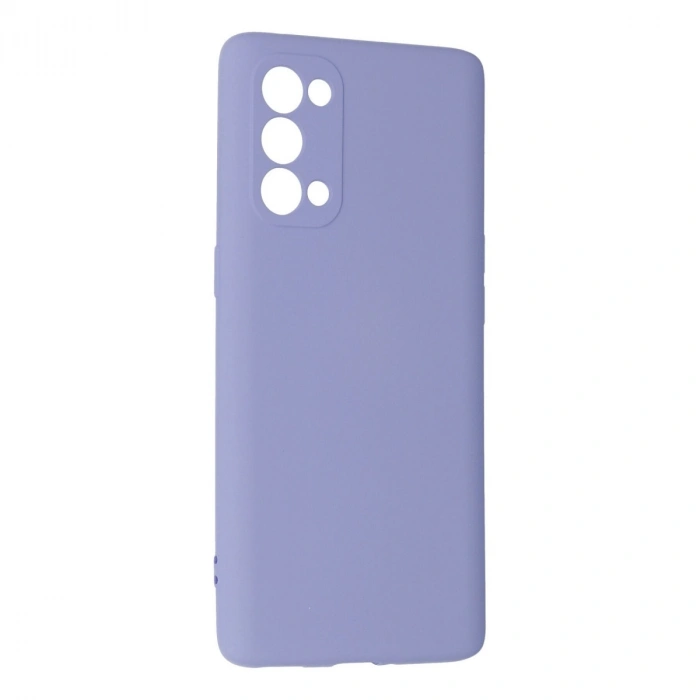 Oppo Reno 5 Pro Kılıf Nano İçi Kadife Silikon - Lila