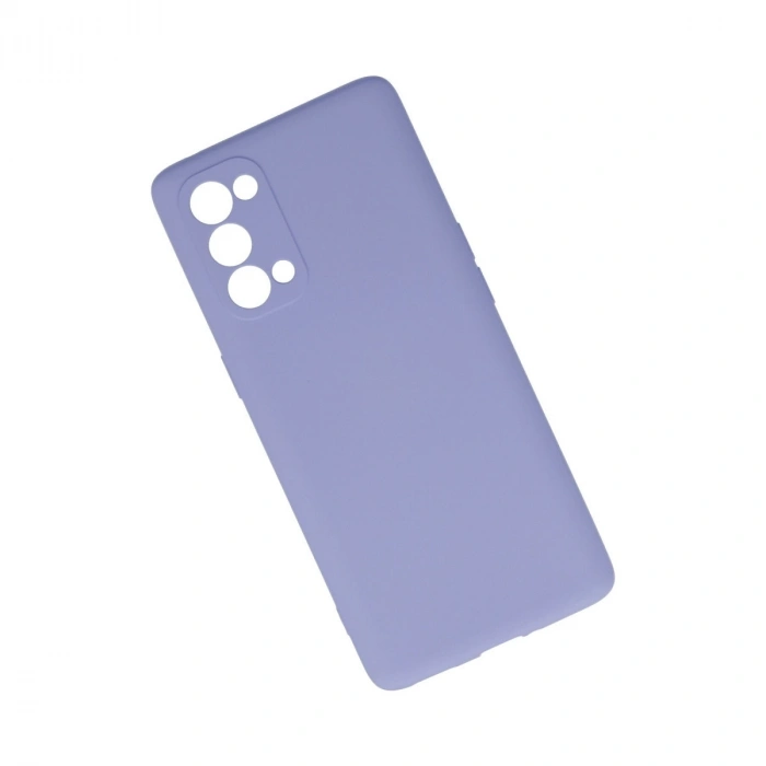 Oppo Reno 5 Pro Kılıf Nano İçi Kadife Silikon - Lila
