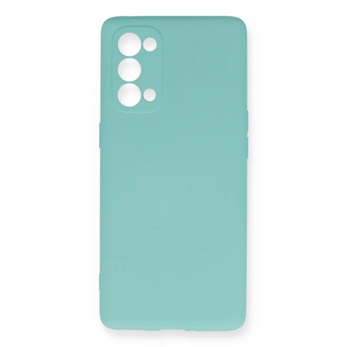 Oppo Reno 5 Pro Kılıf Nano İçi Kadife Silikon - Turkuaz