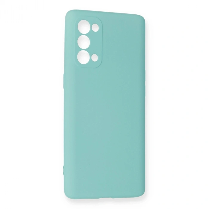 Oppo Reno 5 Pro Kılıf Nano İçi Kadife Silikon - Turkuaz
