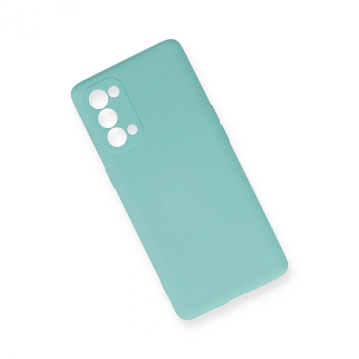 Oppo Reno 5 Pro Kılıf Nano İçi Kadife Silikon - Turkuaz