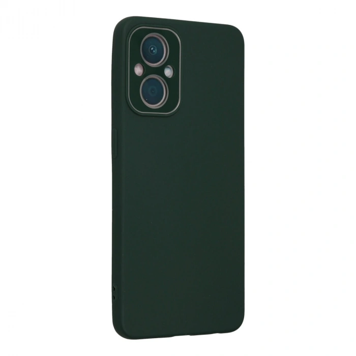 Oppo Reno 7 Lite Kılıf Lansman Glass Kapak - Koyu Yeşil