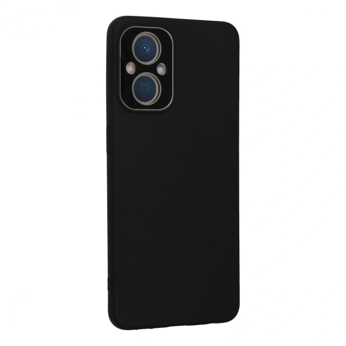 Oppo Reno 7 Lite Kılıf Lansman Glass Kapak - Siyah