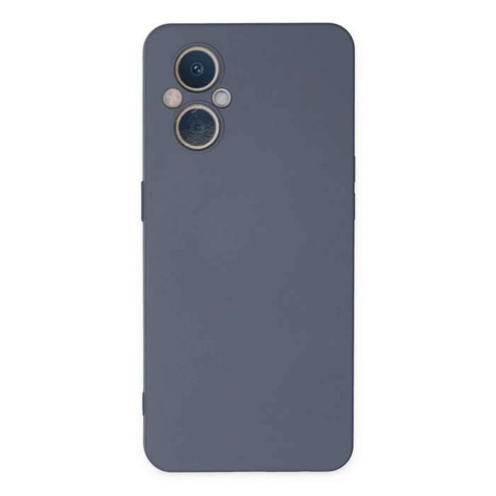 Oppo Reno 7 Lite Kılıf Nano İçi Kadife Silikon - Gri