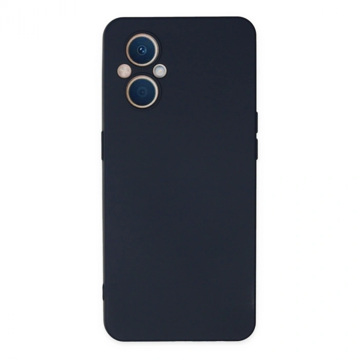 Oppo Reno 7 Lite Kılıf Nano İçi Kadife Silikon - Lacivert
