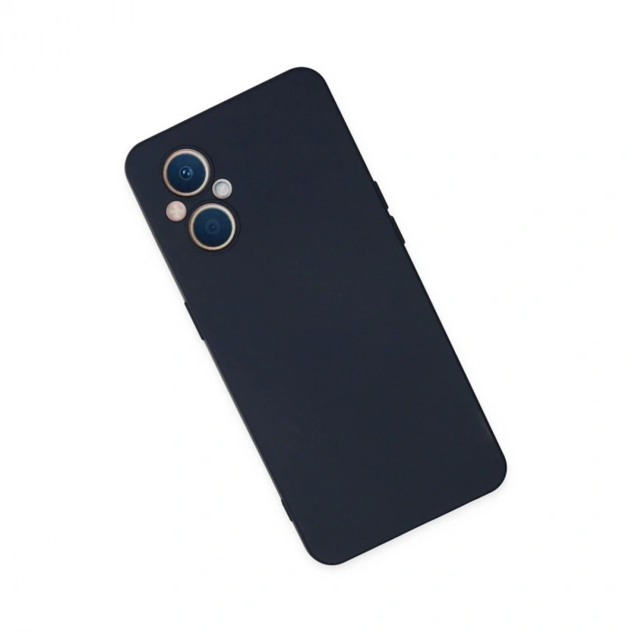 Oppo Reno 7 Lite Kılıf Nano İçi Kadife Silikon - Lacivert