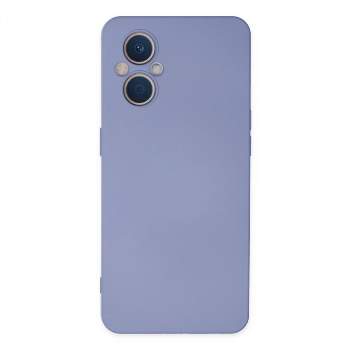 Oppo Reno 7 Lite Kılıf Nano İçi Kadife Silikon - Lila
