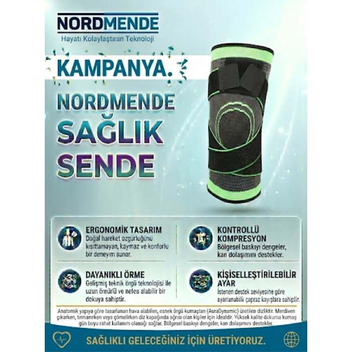 Örgü Dizlik | Kontrollü Kompresyonlu Diz Destekleyici