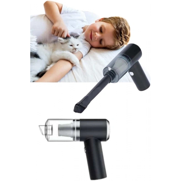 Oto Araç Ev Taşınabilir El Tipi Süpürge Mini Araç Süpürgesi Vakumlu