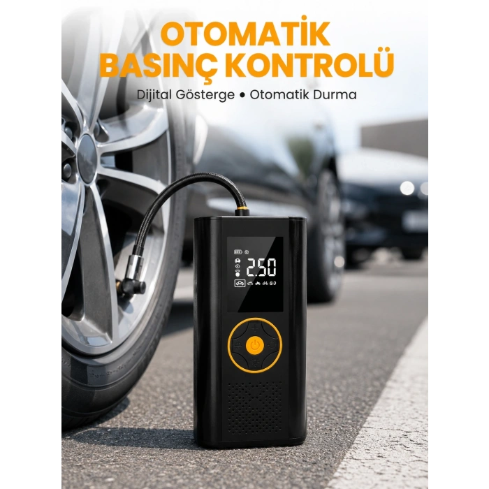 Otomatik Duran Dijital Hava Pompası Kompakt Ve Taşınabilir Tasarım Yeni Nesil