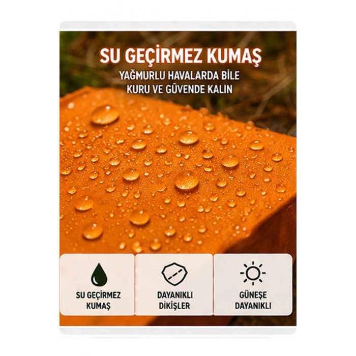 Otomatik Kabin Giyinme Çadırı 120x120x190 Cm Üst Havalandırma Yan Pencereli Duş & Wc Çadırı
