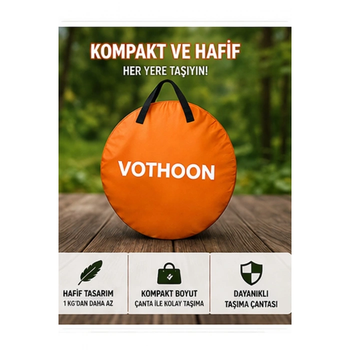 Otomatik Kabin Giyinme Çadırı 120x120x190 Cm Üst Havalandırma Yan Pencereli Duş & Wc Çadırı