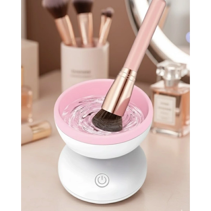 Otomatik Makyaj Fırçası Temizleyici Usb Destekli Taşınabilir Cihaz