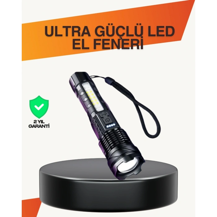 Outdoor Ve Acil Durum İçin Güçlü Led El Feneri