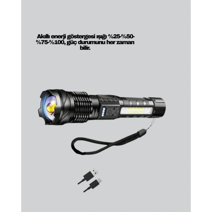 Outdoor Ve Acil Durum İçin Güçlü Led El Feneri