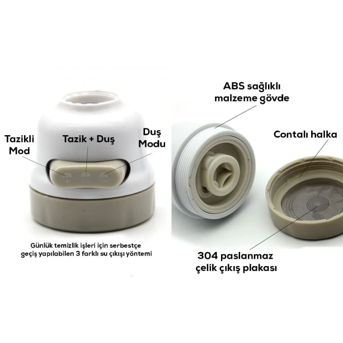 Oynar Başlı Musluk Başlığı