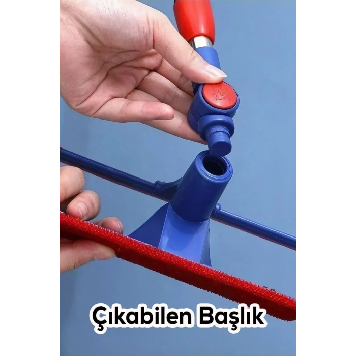 Oynar Başlıklı Çekçekli Teleskopik Cam Silme Aparatı