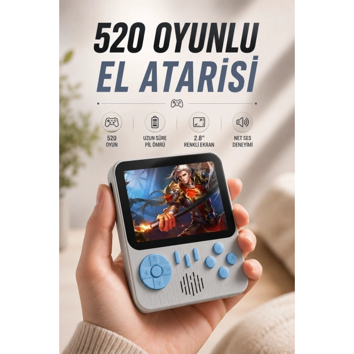 Oyun Konsolu Retro Oyun Konsolu Tvye Bağlanabilir Taşınabilir