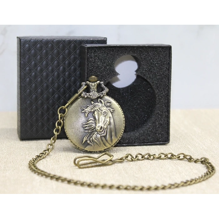 Özel Kutulu At Büstü Köstekli Saat Alk2617