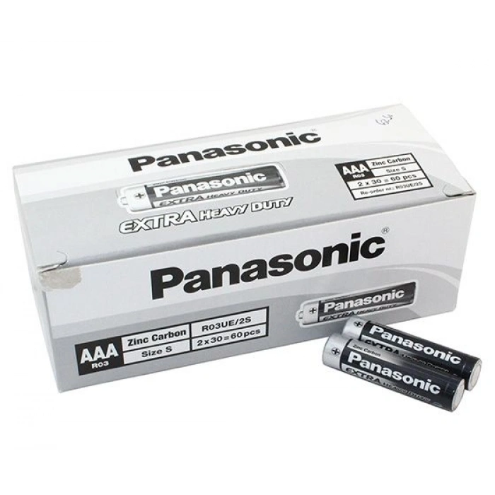 Panasonic Manganez İnce Kalem AAA Pil 60Lı Paket (599)