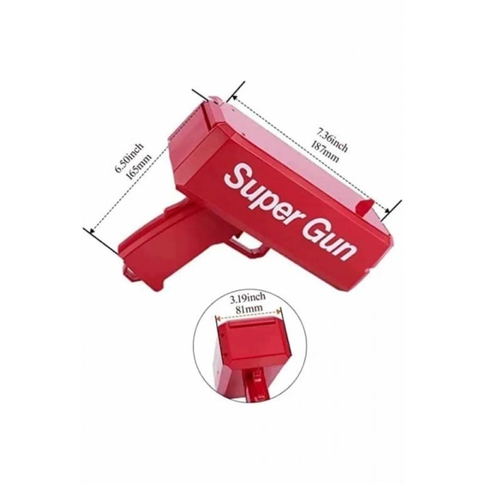 Para Dolar Atma Makinası Super Money Gun Para Saçma Fırlatma Tabancası