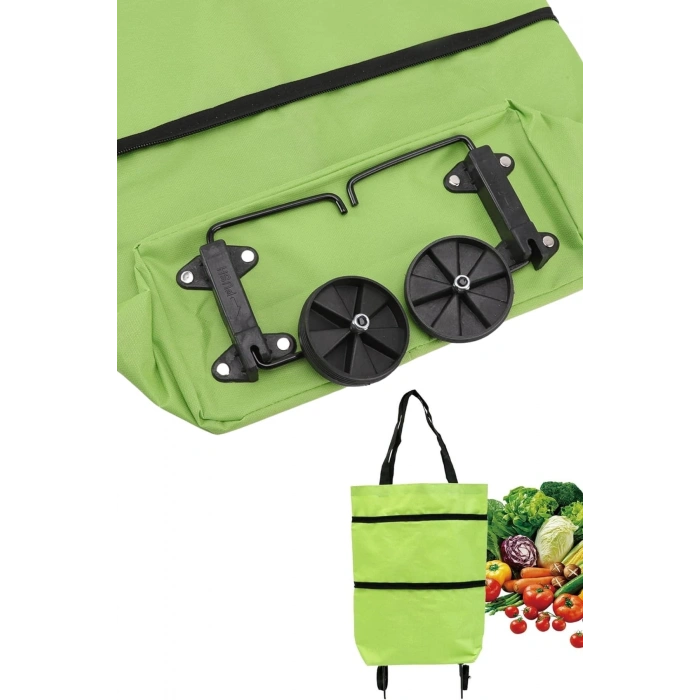 Pazar Çantası Tekerlekli Katlanır Pazar Arabası Çanta Market Alışveriş Arabası