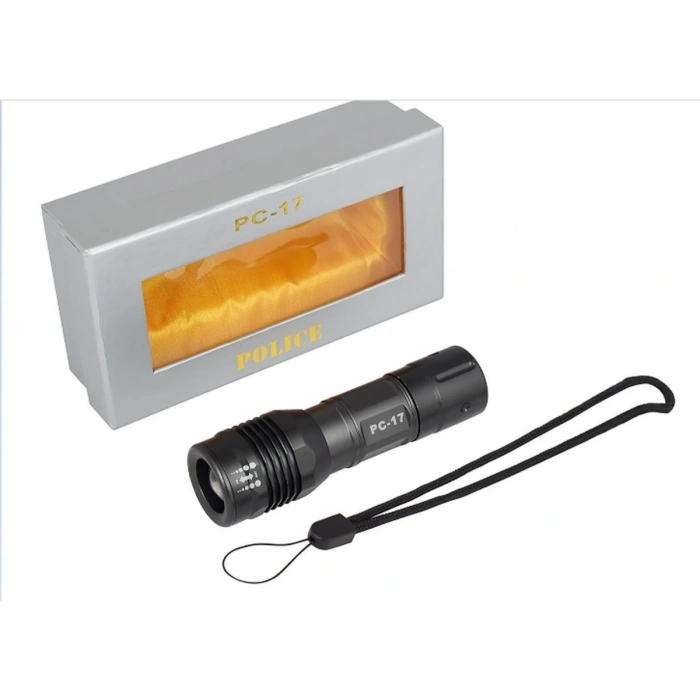Pc-17 Cree Power Led Teknolojisi, Ayarlanabilir Zoom Odağı Ve Dayanıklı Metal Gövdesiyle Her Ortamda Güçlü Aydınlatma Sağlar. Kamp Ve Av İçin İdealdir.