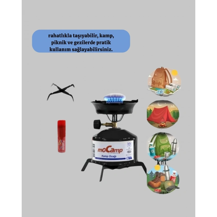 Piknik Ve Doğa Yürüyüşü İçin Taşınabilir Kamp Ocağı