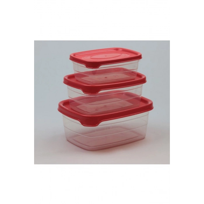 Plastik Saklama Kabı 3lü 400 Ml - 670 Ml - 1.2 Lt.-BNM-0513 (599)