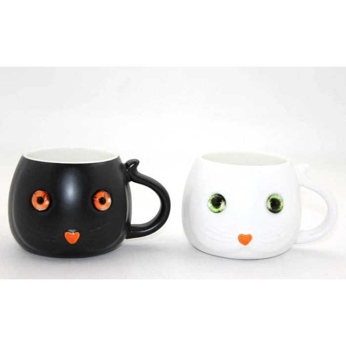 Porselen Kedili Kupa Bardak Aalk2522