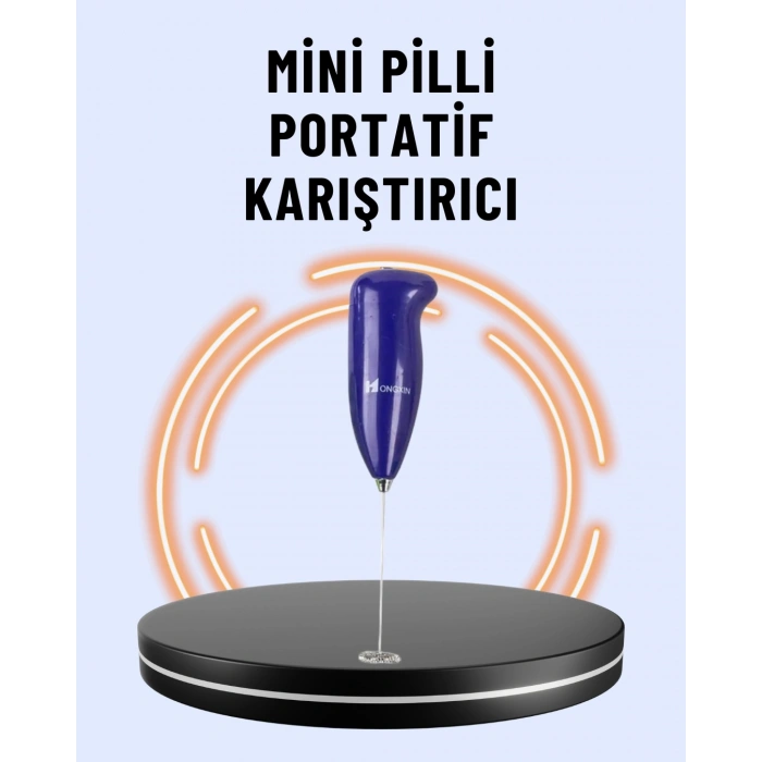 Portatif Kahve Köpürtücü – Latte, Cappuccino, Milkshake Ve Puding Yapıcı