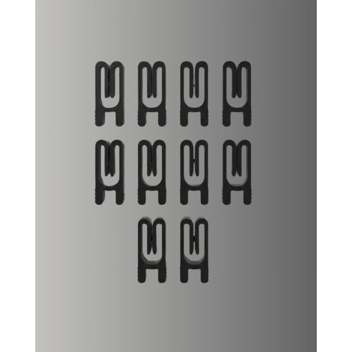 Poşet Kapatma Mandalı Hava Geçirmez Siyah 10 Adet Set