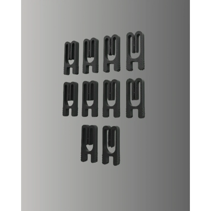 Poşet Kapatma Mandalı Hava Geçirmez Siyah 10 Adet Set