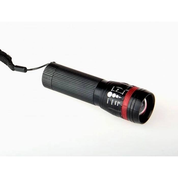 Power Ledli ve Zoomlu 2 Km Menzilli Alüminyum El Feneri (599)