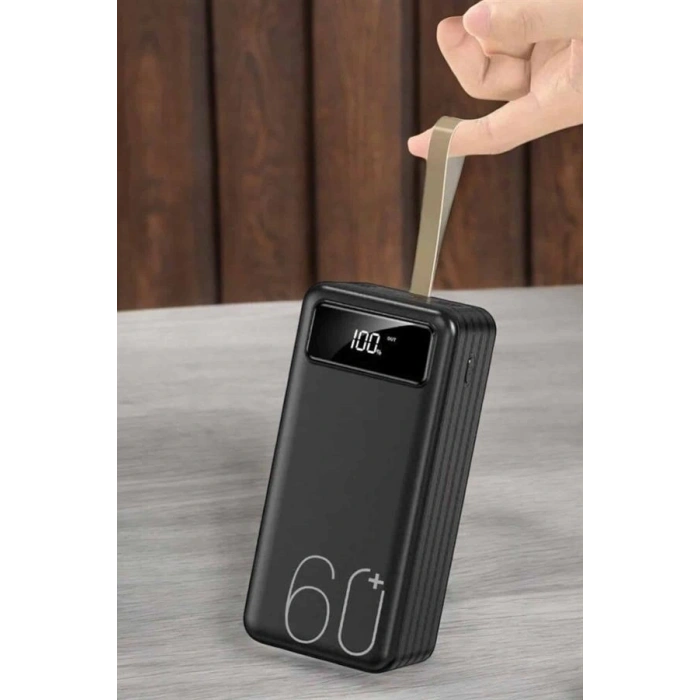 Powerbank 60.000 Mah Dijital Göstergeli 4 Portlu Taşınabilir