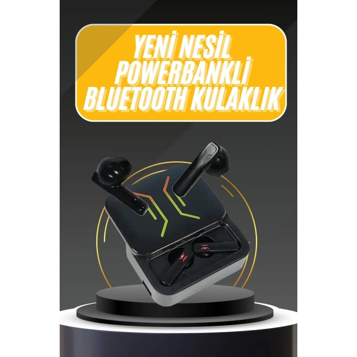 Powerbank Bluetooth Kulaklık  Kulaklığı Yüksek Ses Kaliteli