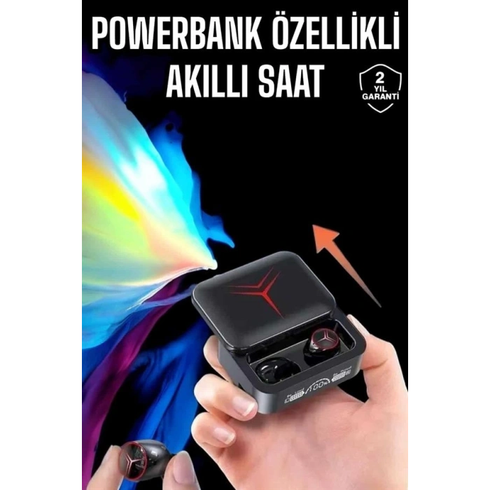 Powerbankli Kulaklık Bluetooth Bağlantılı Çoklu Bağlantı