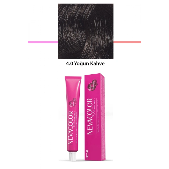 Premium 4.0 Yoğun Kahve  Kalıcı Krem Saç Boyası 50 G Tüp (599)